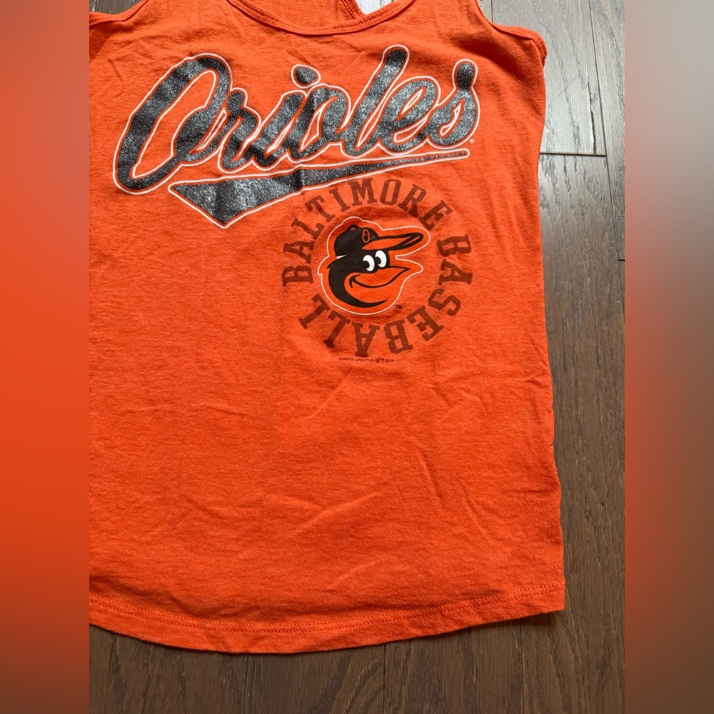 Baltimore Orioles Womens Tank Top Orange MLB Genuine Sz medium racer back - Picture 5 of 8